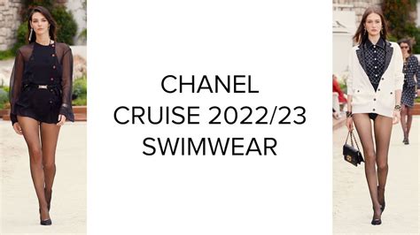 chanel swim 2022|chanel graphic swimwear.